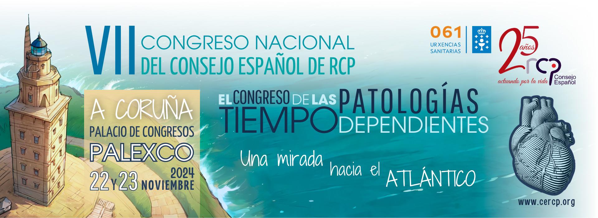 cartell del VII Congrés Nacional del Consell espanyol d'RCP 