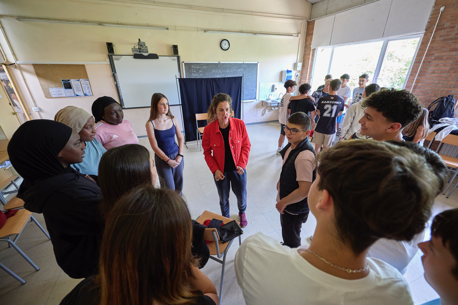 Sessió de teatre del "Sigues Tu" a l'IES Santa Coloma de Farners