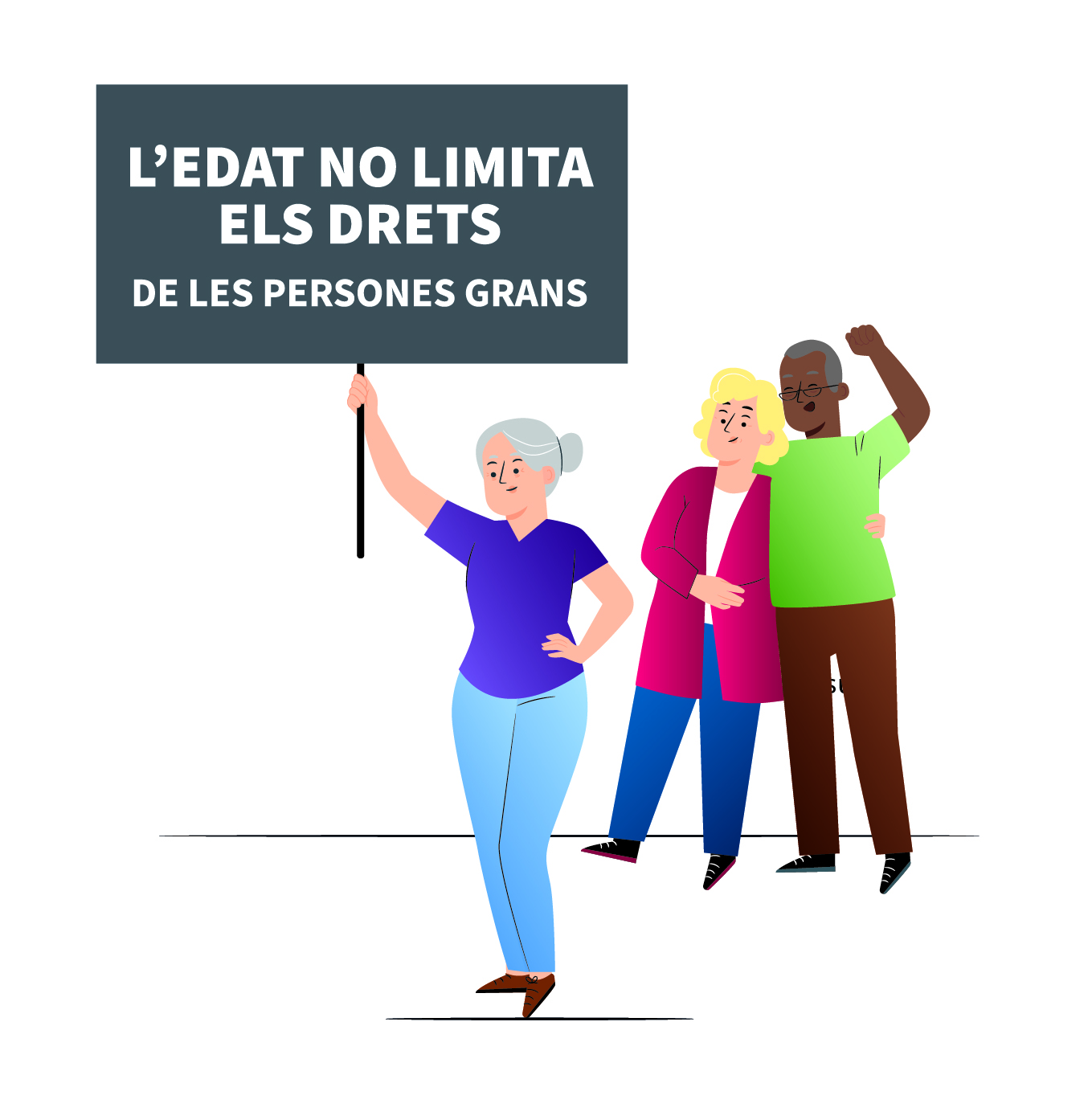 Portada del llibret L'edat no limita els drets de les persones grans