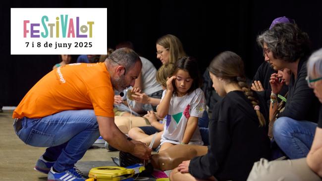 El 7 i 8 de juny de 2025 farem tallers del programa Girona, territori cardioprotegit al Festivalot
