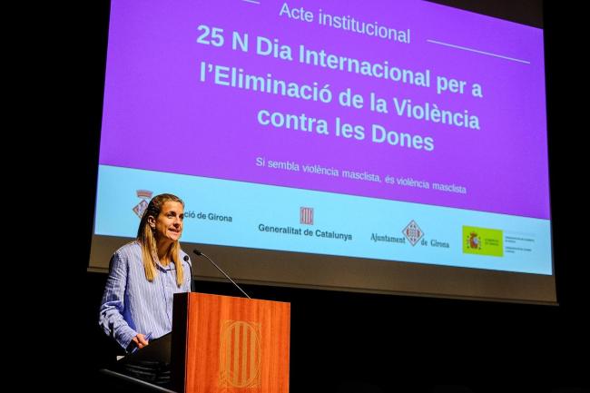 Acte institucional del 25N a Girona