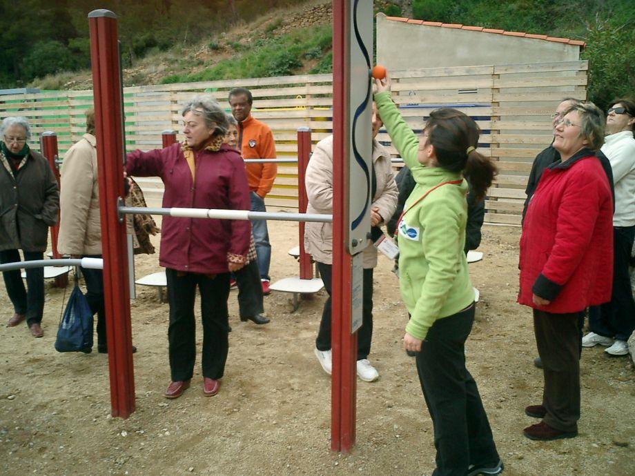 Sessió de dinamització del Parc Urbà de Salut de Biure