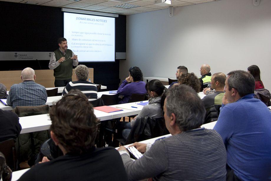 Un dels cursos de formació associats al programa de suport psicològic en situacions d'emergència