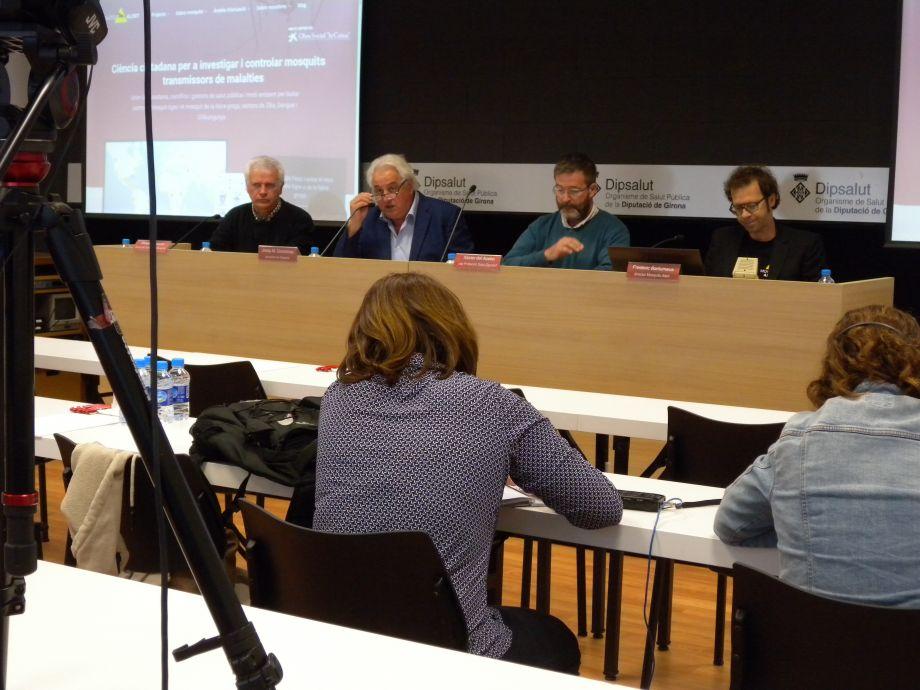 roda de premsa de presentació del nou portal de gestió del mosquit tigre