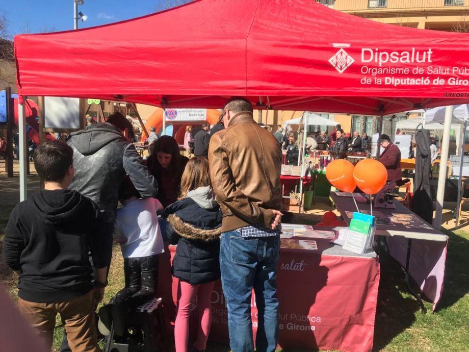 Estand divulgatiu muntat a la Fira de l'Embotit de Bescanó