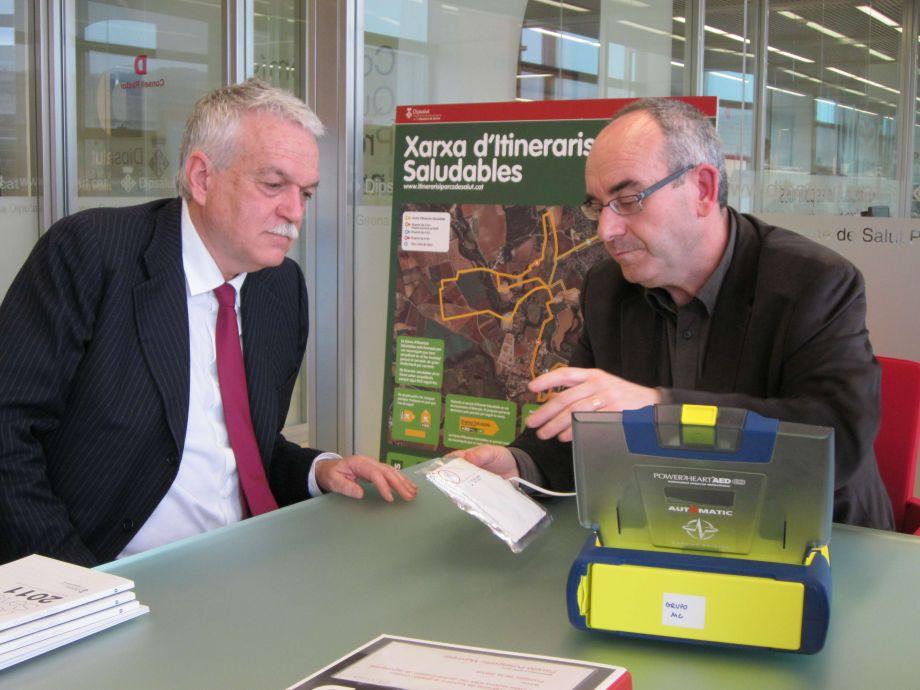 El diputat Toni Strubell visita Dipsalut