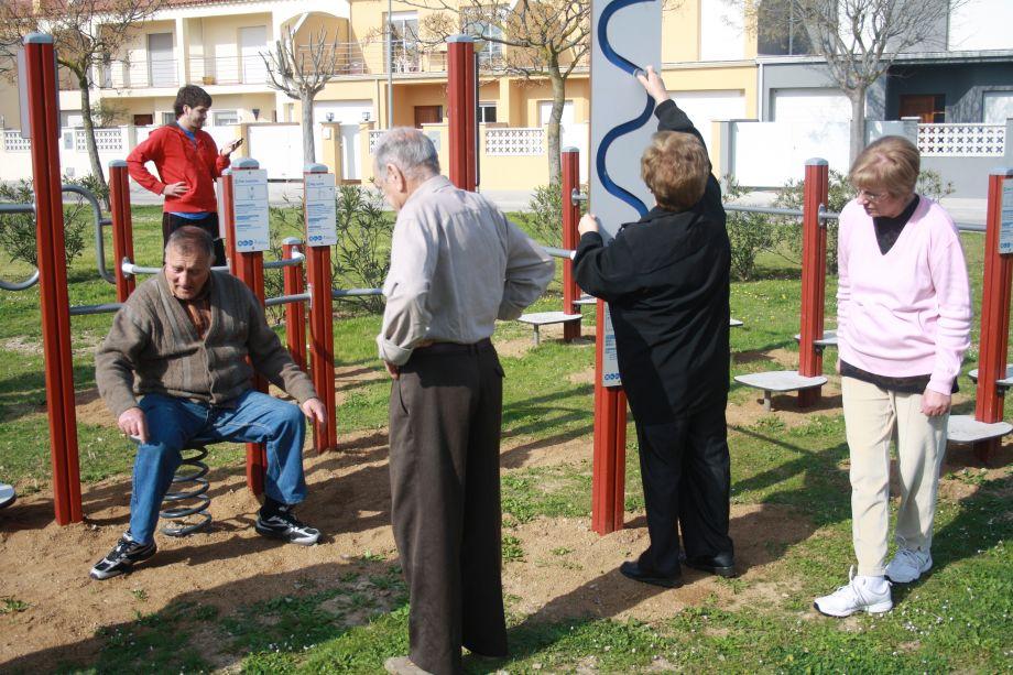 Sessió de dinamització del Parc Urbà de Salut de Castelló d'Empúries
