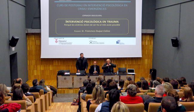 Inauguració postgrau en Interv. Psicol. en Crisis i Emergències de l'any 2014