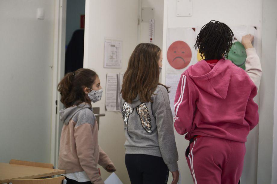 Fotografia d'una de les dinàmiques del "Sigues tu". Escola Matins, Banyoles. E.Kelele/Dipsalut