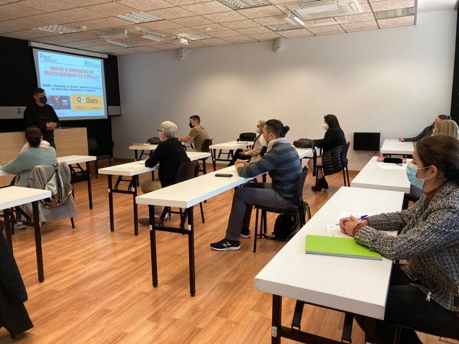 curs de primers auxilis psicològics realitzat aquest mes de març de 2021