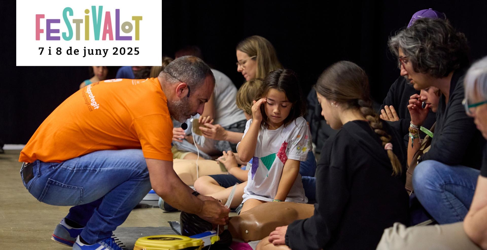 El 7 i 8 de juny de 2025 farem tallers del programa Girona, territori cardioprotegit al Festivalot