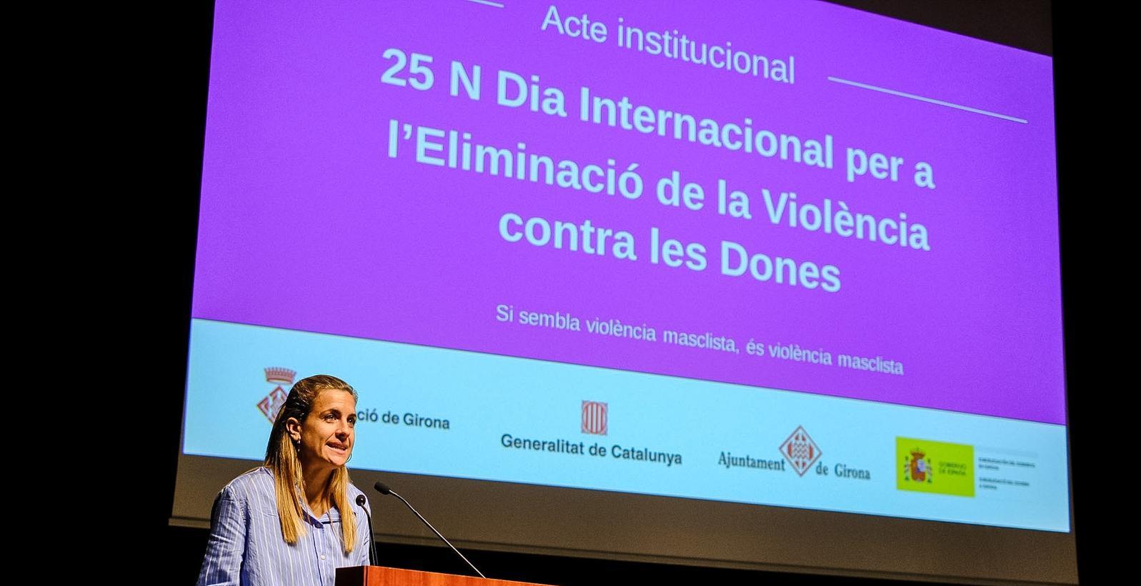 Acte institucional del 25N a Girona