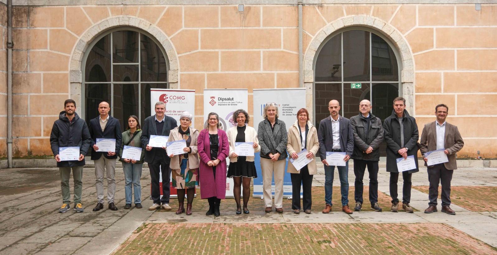 Guardonats 2024 amb les beques Talent Gironí i ajuts per a recerca als hospitals comarcals de Girona.