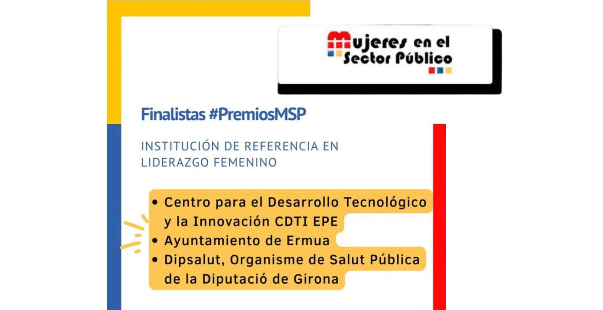 Candidatures finalistes als premis Mujeres en el Sector Público 2025