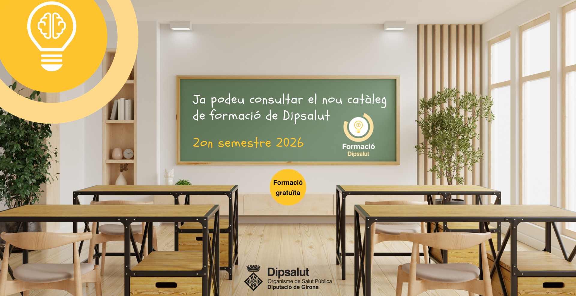 foto catàleg de formació de Dipsalut per al segon semestre de 2026